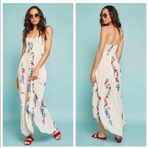 NWT Free People Beau Smocked Slip Dress